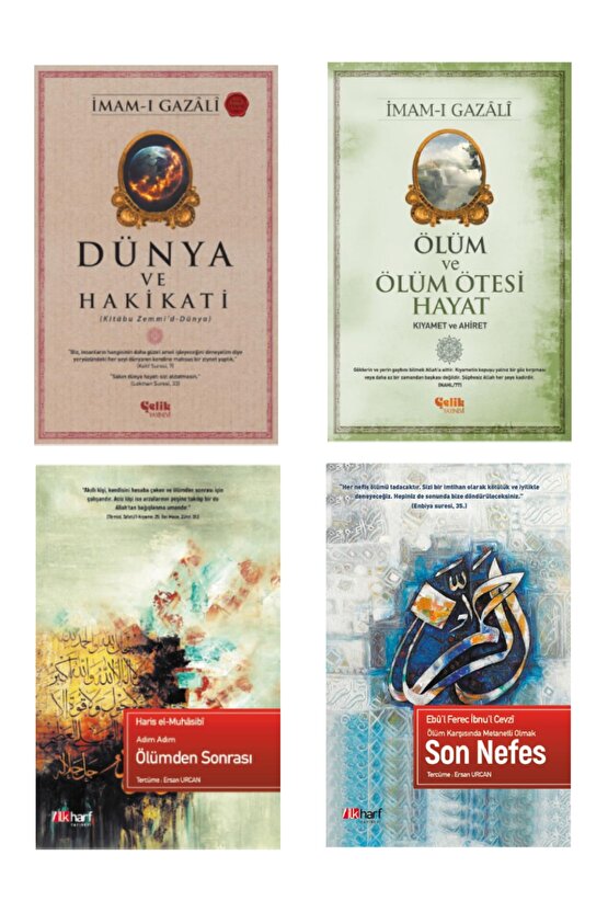 Imam-ı Gazali Seti Dünya Ve Hakikati-kıyamet Ve Ahiret-ölümden Sonrası-son Nefes 4lü Set
