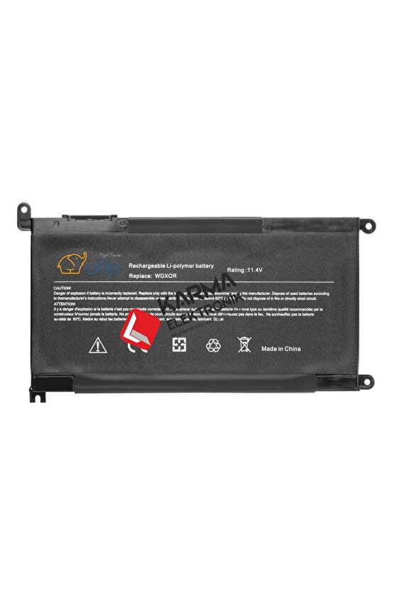 Dell inspron P75F, P75F007 (3582) uyumlu Notebook Bataryası, Laptop Pili