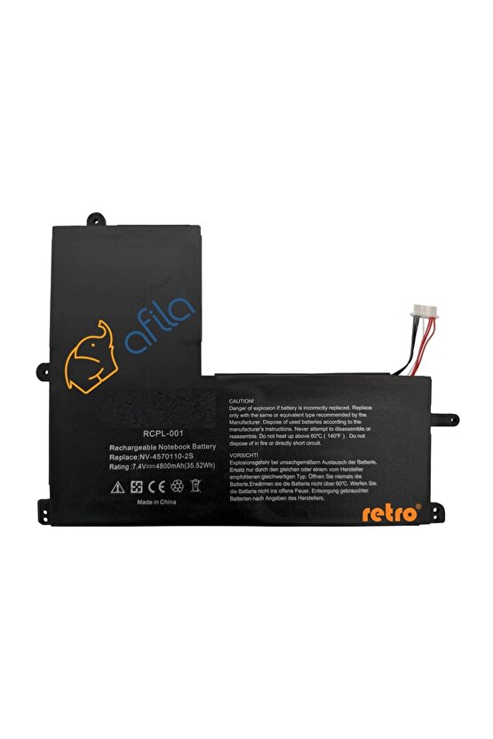 Casper Nirvana C350.5030-4L00X Notebook Bataryası, Laptop Pili - Ver.1 - Celeron