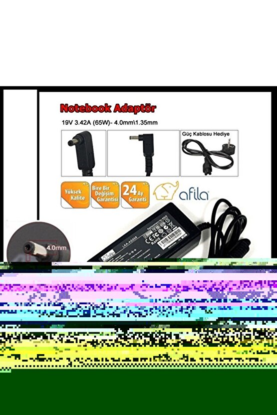 Asus X543UA-GQ3098T uyumlu Notebook Adaptörü, Şarj Aleti Cihazı 65W