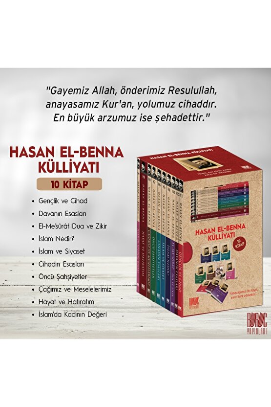 Hasan El-benna Küllliyatı - 10 Kitap Set Takım Kutulu