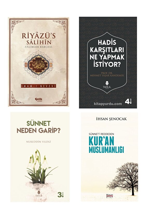 Islam Için Hadis Seti Riyazüs Salihin - Sünnet Neden Garip - Kuran Müslümanlığı 4lü Set