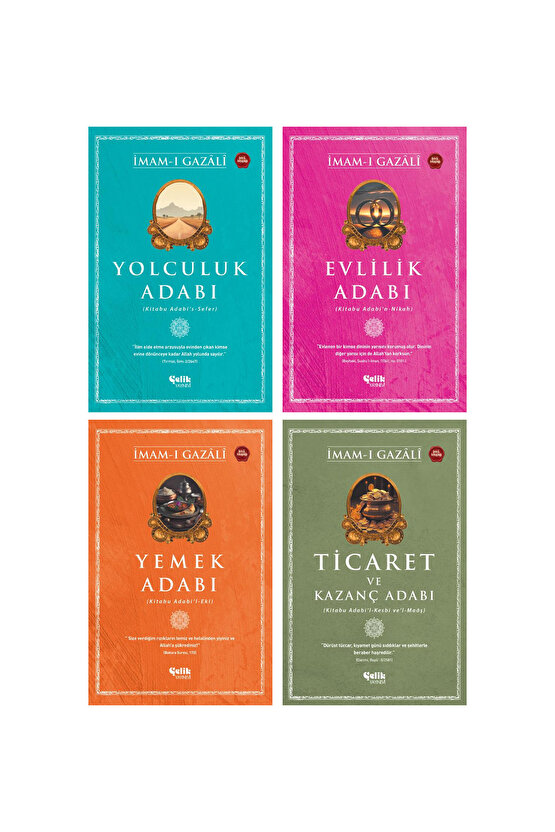 Yolculuk Adabı - Evlilik Adabı - Yemek Adabı - Ticaret ve Kazanç Adabı - İmam Gazali Seti