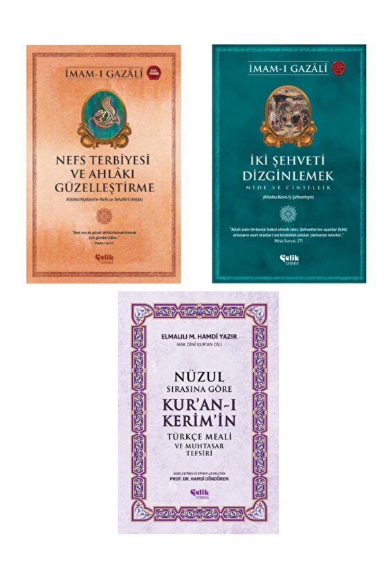 Nefs Terbiyesi-iki Şehveti Dizginlemek-nüzul Sırasına Göre Kuran-ı Keri?mi?n Türkçe Meali? 3lü Set
