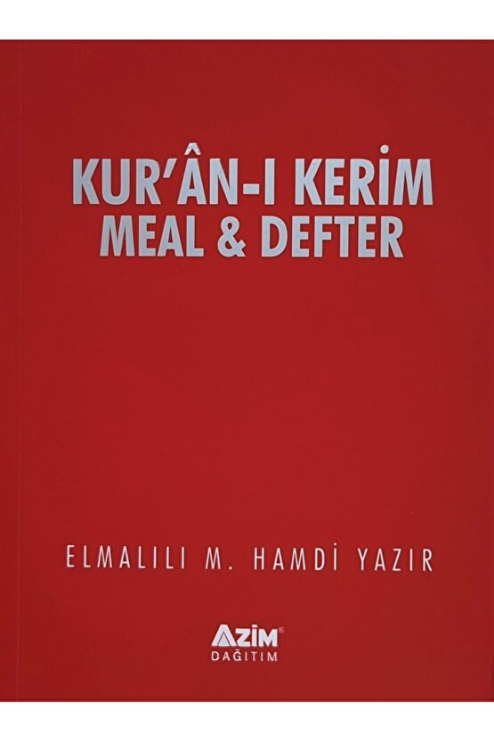 Kur’an-ı Kerim Meal Defter (SAYFASINA GÖRE DÜZENLENMİŞTİR) M. Hamdi Yazır - Ivory Kağıt