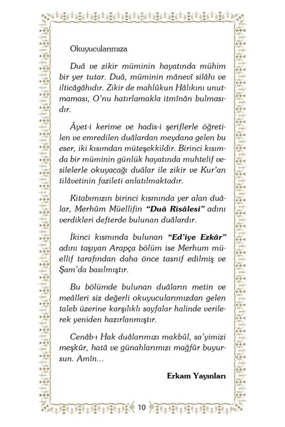 Dualar ve Zikirler (Karton Kapak) - Mahmud Sami Ramazanoğlu