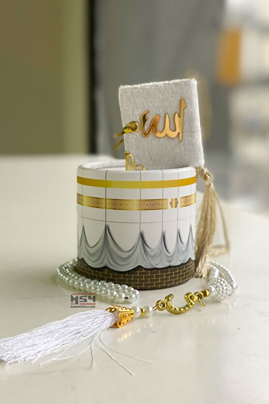 10 Adet Kabe Desenli Mini Kutu Tesbih Seti Hediyelik
