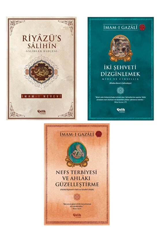Imam-ı Gazali Seti Iki Şehveti Dizginlemek - Nefs Terbiyesi - Riyazüs Salihin 3lü Set