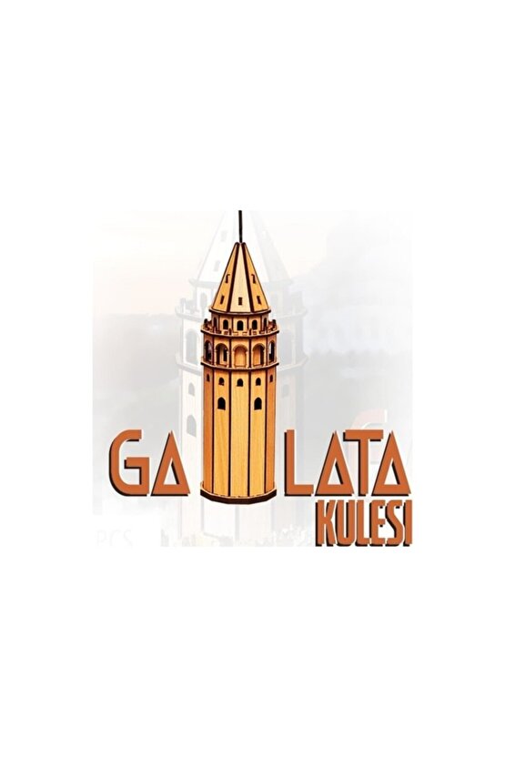 3d Galata Kulesi Maket  Kaligrafi Fon Hediyeli