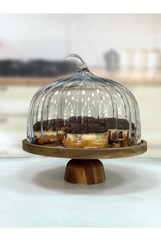 TERRY AKASYA STANDLI CAM KEK FANUSU 31 CM TKEBT TEK RENK