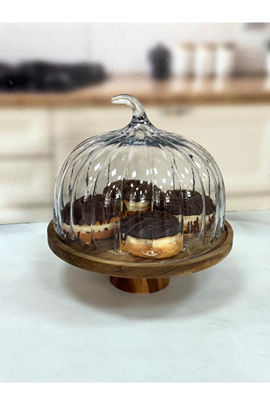 TERRY AKASYA STANDLI CAM KEK FANUSU 31 CM TKEBT TEK RENK