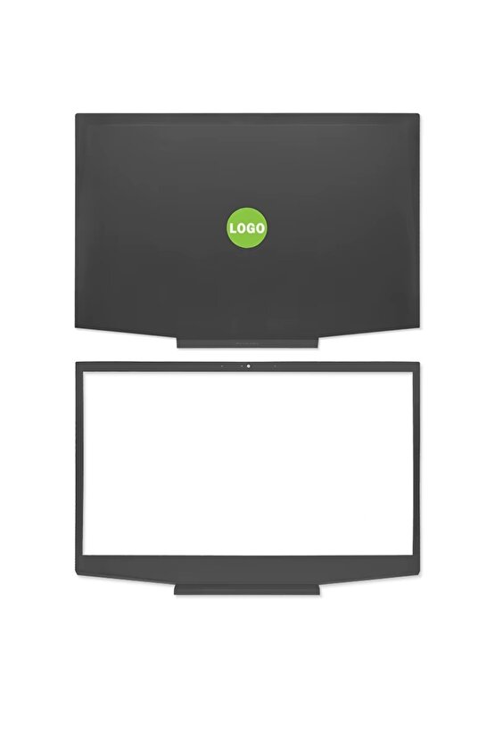 Pavilion Gaming 15-CX0027nt uyumlu Notebook Cover, Bezel SET (Yeşil Logo)