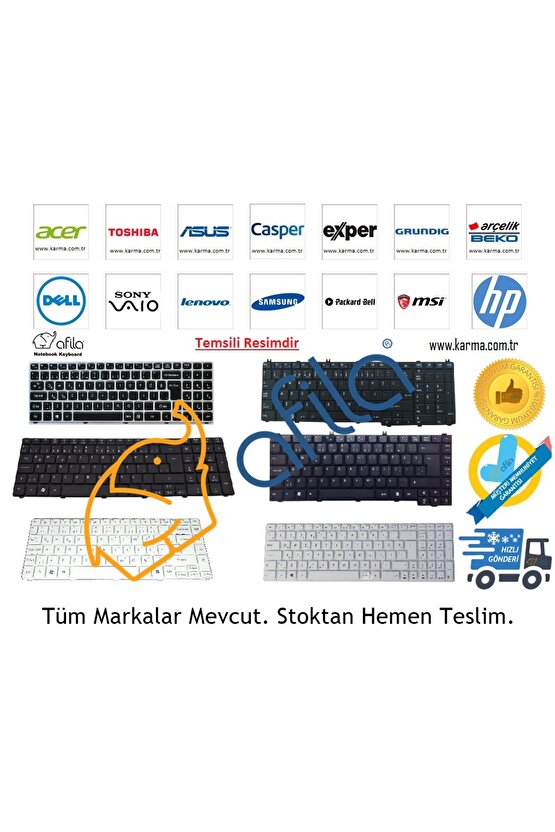 Dell XPS M1210, NG734, 0NG734, CN-0NG734, PY965, PG723 Türkçe Notebook Klavyesi - Tuş Takımı