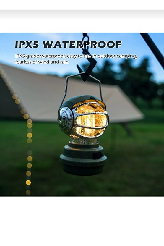 robot USB şarj edilebilir el feneri çadır su geçirmez kamp feneri