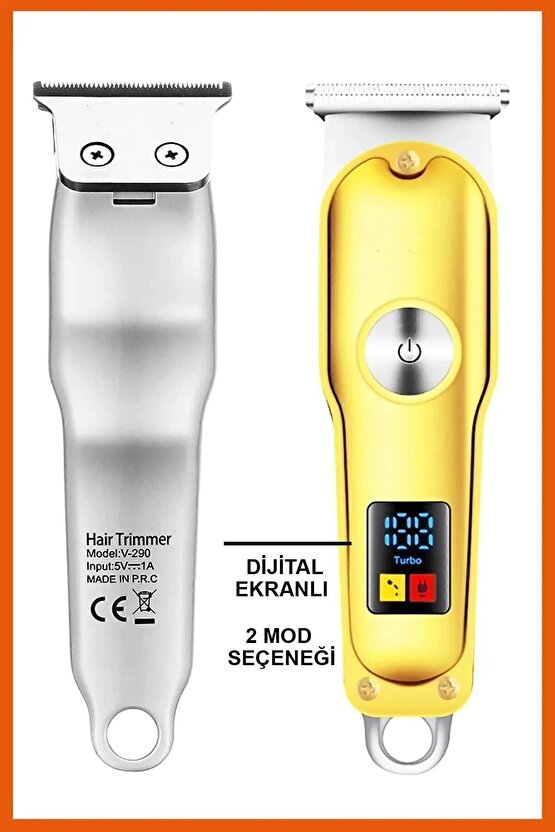 Saç Ve Sakal Tıraş Makınasi V-290 Epilasyon Öncesi Vüvut Sıfır Şarjlı
