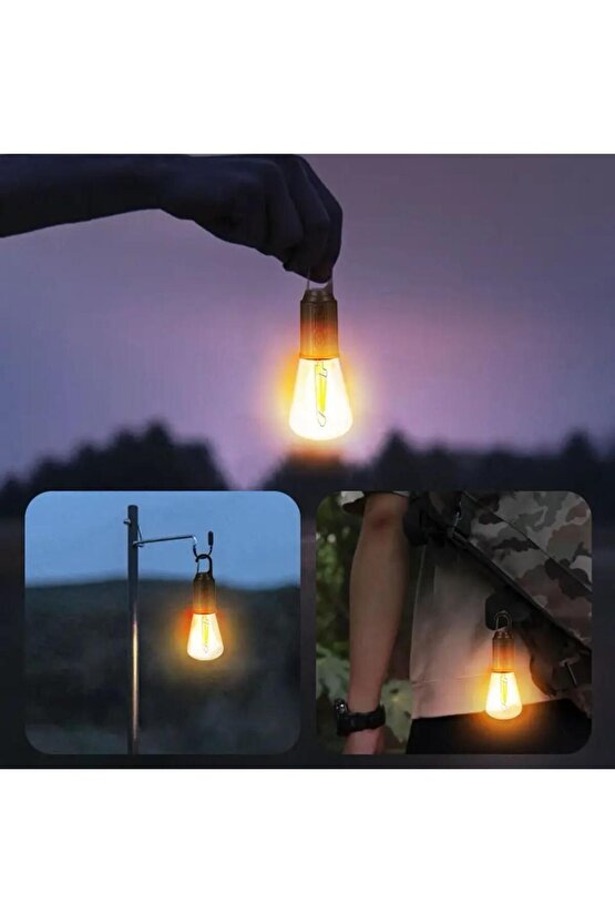 Taşına Bilir Kamp Lambası Çadır İçin İlk Yardım İçin Retro Led Işık  4 Aydınlatma Modlu