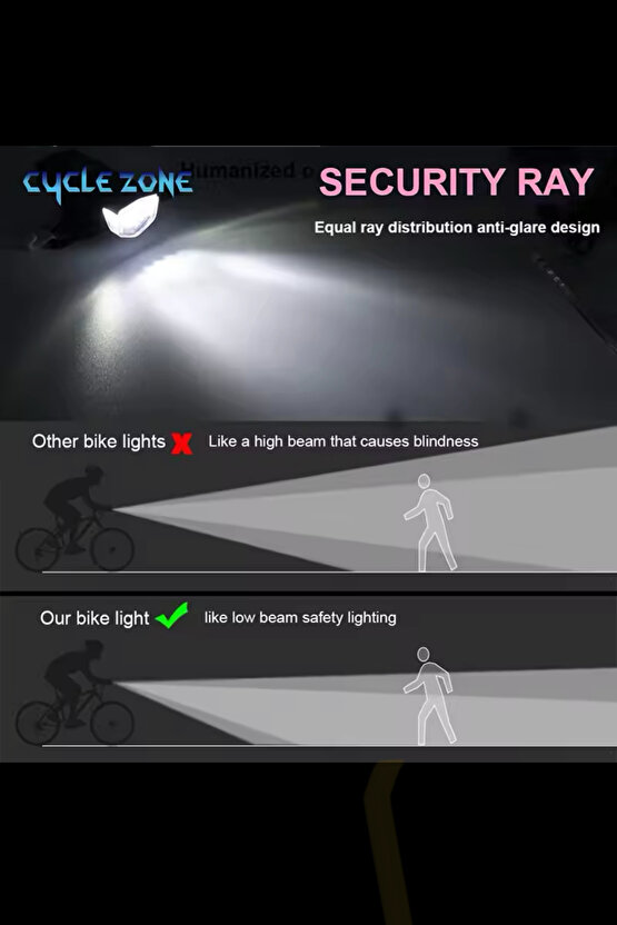 Bisiklet Aydınlatma Seti Fener Ön Arka Far Arka Stop Aydınlatma Işık