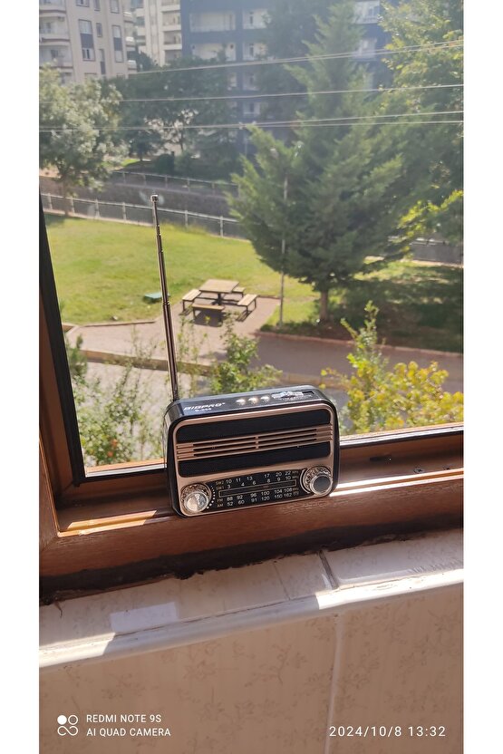 Nostaljik Bluetoothlu Retro Müzik Kutusu Usb, Sd, Mp3