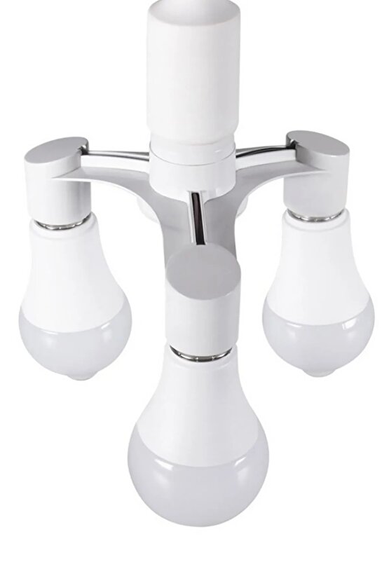 E27 3Lü Duy Çoğaltıcı - Lamba Duy Çoklayıcı - E 27 3 In 1 Ampul Duy Çoğaltma