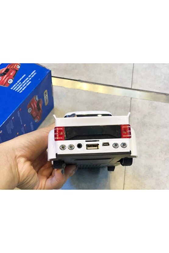 Taşınabilir kablosuz Bluetoothlu hoparlör nostalji tasarım müzik çalar TF kart FMradyoUSB