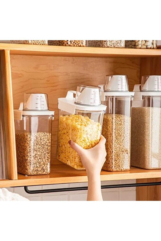 Çok fonksiyonlu gıda organizeri Hava almaz, sızdırmaz , ölçekli  4 boy