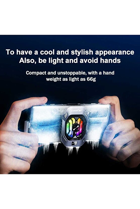 cep telefonu serin ısı emici 3 hız sıcaklık kontrolü dijital ekran  Soğutucu Fan Kablolu