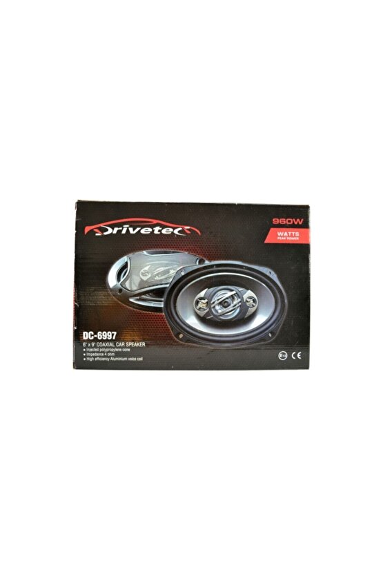Dc-6997 Oval Oto Hoparlör 950 Watt 4 Yollu 2 Adet Oval Araba Hoparlörü Ensağlam