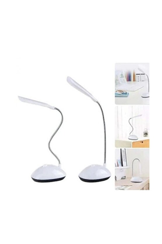 Masa Lambasi Led Mini Masa Lambasi Yeşil - Mavi - Beyaz Karışık Renk 4 Ledli Pilli