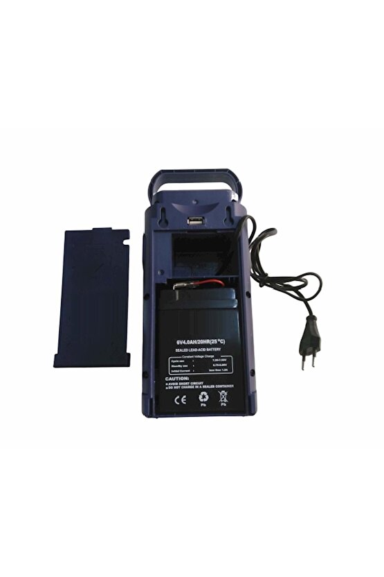 Işıldak 24 Led 80 Saat Akülü Şarjlı Işıldak Usb Şarj Çıkışlı Kulplu Smd Akülü Işıldak 2606l