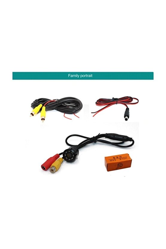 Tiger Marketing Geri Görüş Park Kamerası Mesafe Çizgili Ir Gece Görüşlü Su Geçmez 5 Mt Kablo