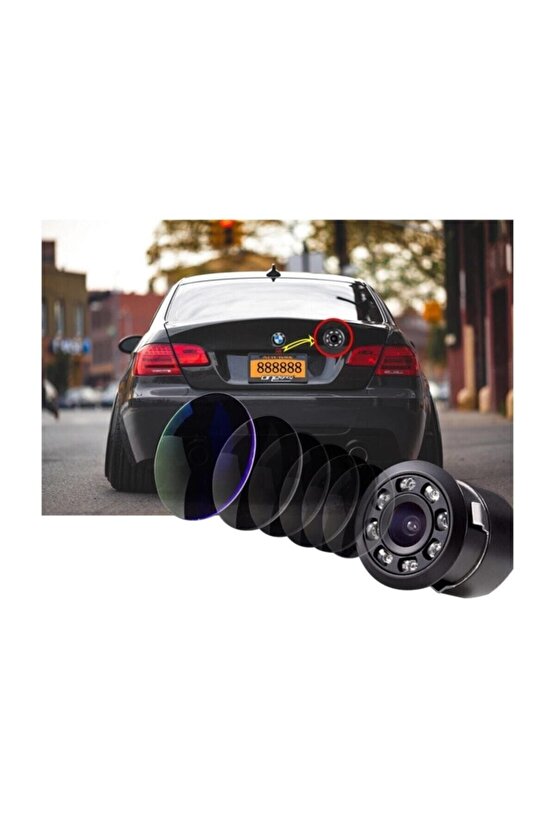 Tiger Marketing Geri Görüş Park Kamerası Mesafe Çizgili Ir Gece Görüşlü Su Geçmez 5 Mt Kablo