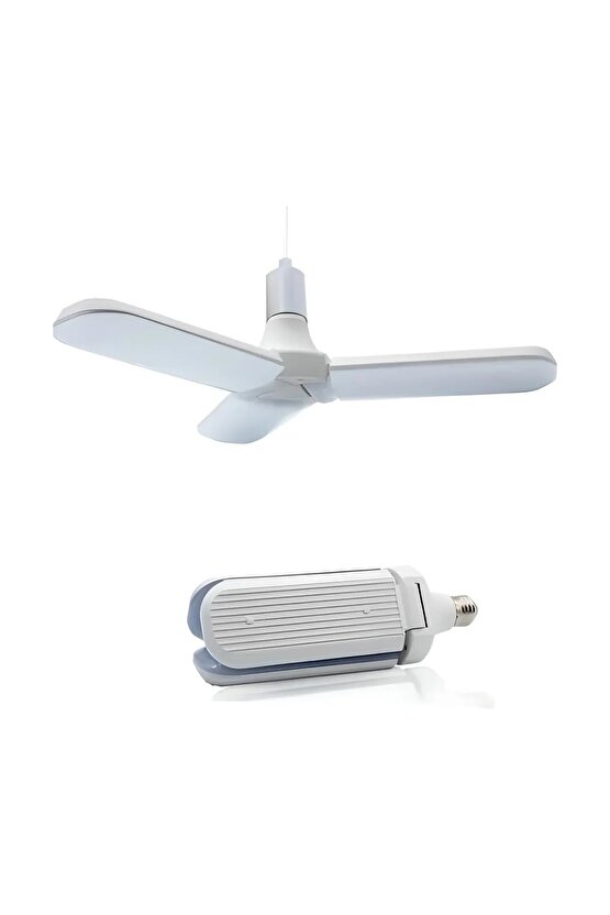Pervane Şeklinde Katlanabilir-açısı Ayarlanabilir 45w Beyaz Led Ampul