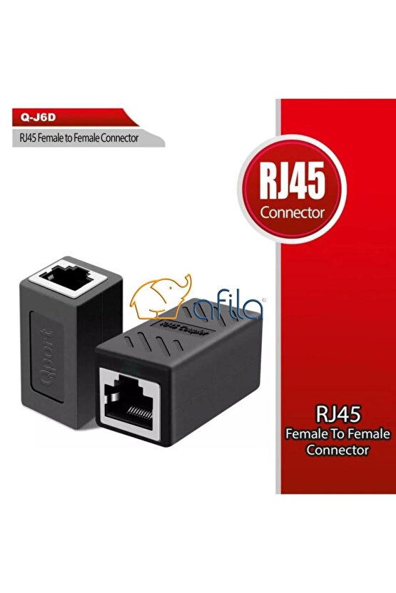 QPORT Q-J6D CAT6 DİŞİ DİŞİ BİRLEŞTİRİCİ APARAT