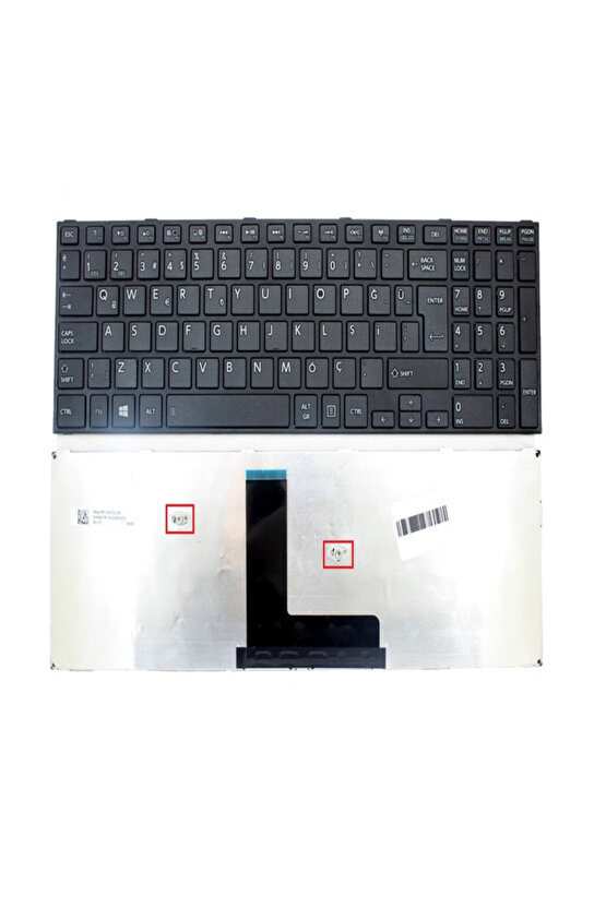 Toshiba Satellite Pro R50-B-16W Notebook Klavyesi, Laptop Tuş Takımı (Siyah TR)