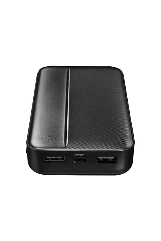 P201 20.000mAh PRM Micro+Type-C+USB Siyah Taşınabilir Pil Şarj Cihazı Powerbank