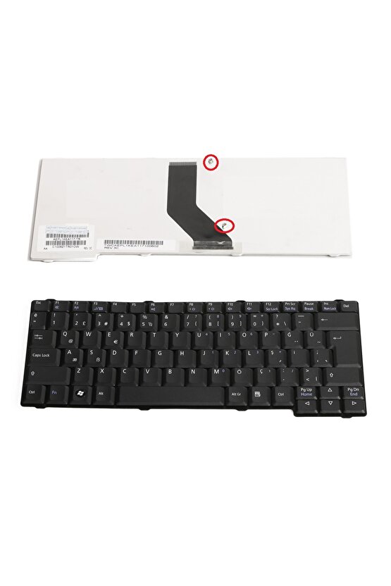 Toshiba Satellite L10 L15 L20 L25 L30, L100 L110 L120 Tecra L2 Serisi Notebook Klavyesi (Siyah TR)