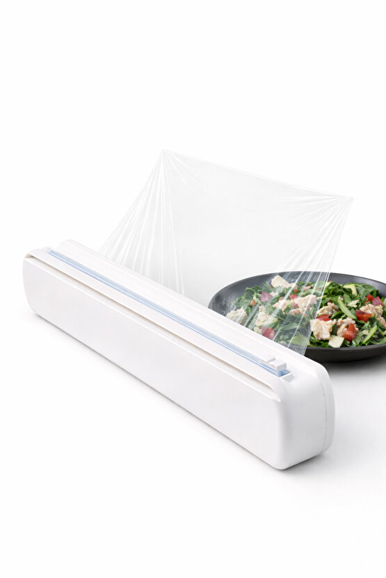 Streç Film Dispenseri | Güvenli Kesici | Pratik & Dayanıklı | Tezgah Üstü Film Kesme Aparatı