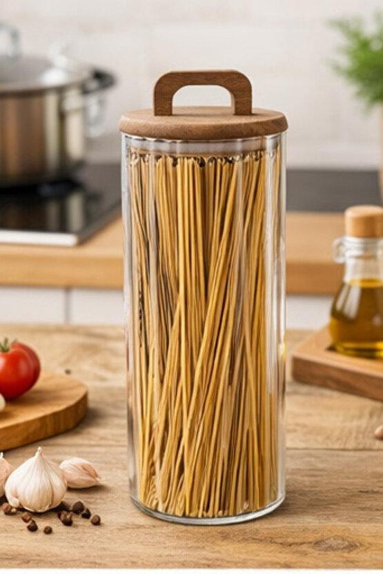 1550 ml Akasya Kapaklı Cam Kavanoz Saklama Kabı Pinterest Tasarım Erzak Bakliyat Kabı