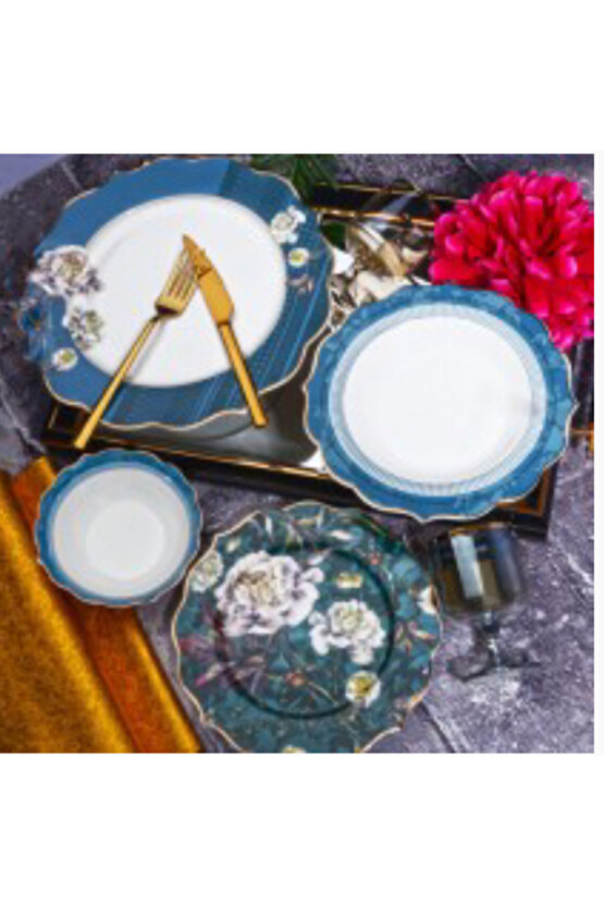 BONE PORSELEN 24 PARÇA 6 KİŞİLİK YEMEK TAKIMI