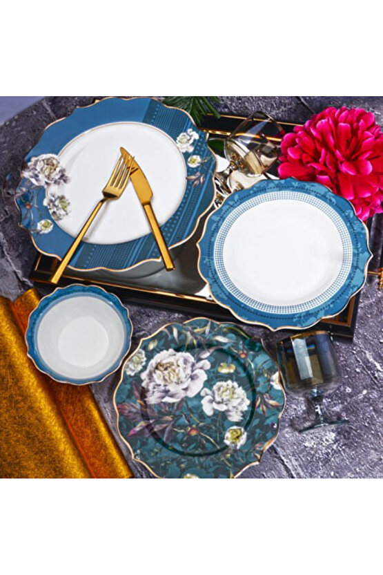 BONE PORSELEN 24 PARÇA 6 KİŞİLİK YEMEK TAKIMI