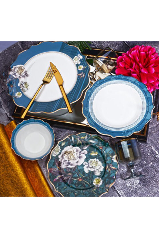 BONE PORSELEN 24 PARÇA 6 KİŞİLİK YEMEK TAKIMI