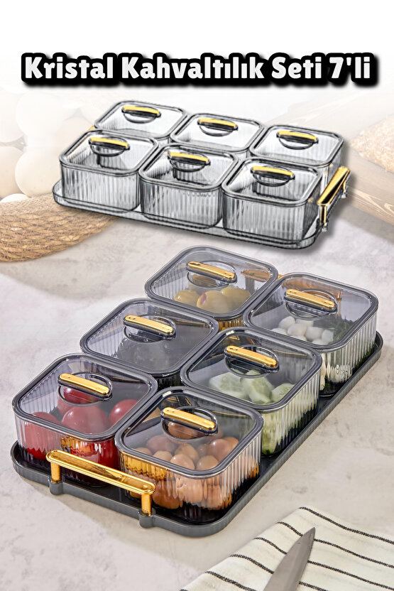 Maral Kristal Kahvaltılık Seti 7li Takım