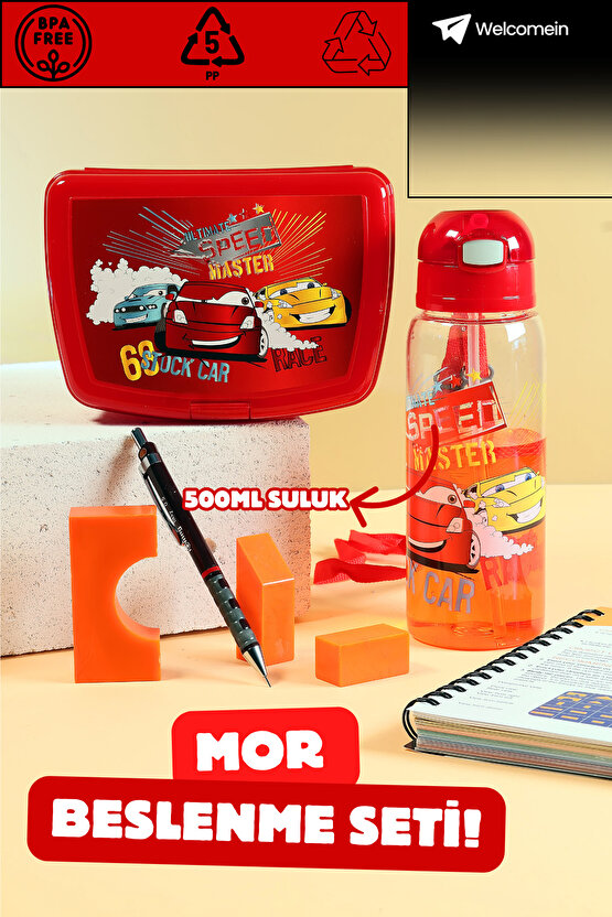 Çocuk Okul Beslenme Yemek Seti Saklama Kabı 500ml Suluklu Öğrenci Mataralı Sağlam BPA’sız