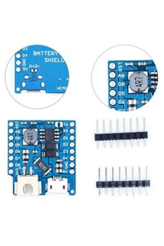 Wemos D1 Mini Lithium Batarya Şarj Kartı V1.1 Tek Lityum Pil Şarj Ve Boost Için
