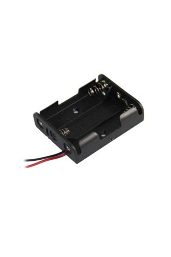 10.adet 3 Lü Kalem Pil Yuvası 3 Lü Yan Yana Pil Yatağı (aa)