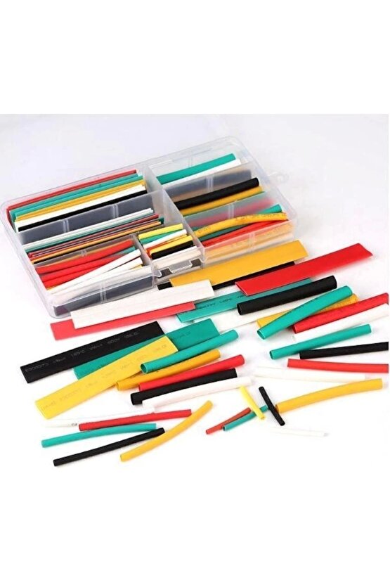 Isı Polyolefin Shrink Boru Daralan Makaron Set (KUTULU) 140 Adet Unichrome