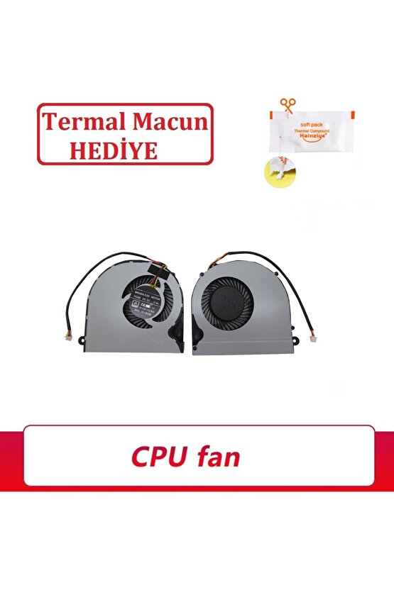 DFS501105FR0T for Clevo P650RE, P670HS Notebook Fanı  Sol