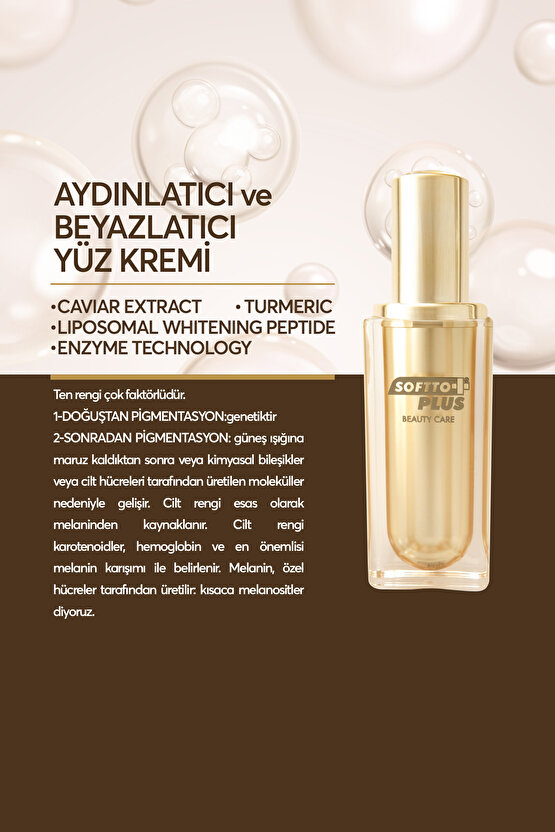 BEYAZLATICI VE AYDINLATICI YÜZ KREMİ 100 ML