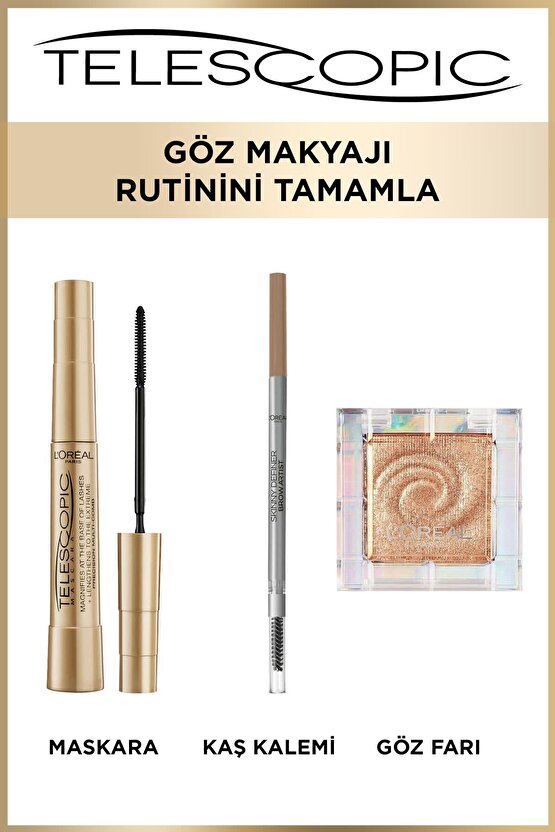 Telescopic Gold Maskara - Siyah