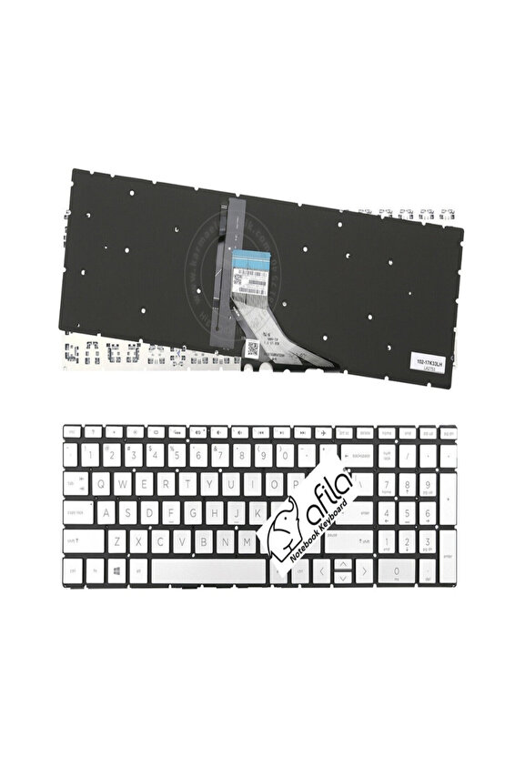 Hp Spectre X360 15-DF0108NG, 15-DF0126NG, 15-DF0180NO Uyumlu Notebook Klavyesi (, Gri TR) ışıklı